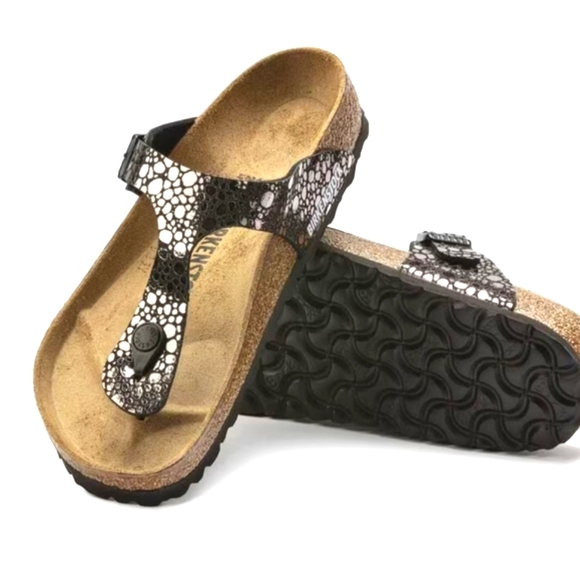 Birkenstock Gizeh Birko-Flor- Metallic Stones. Size 6 - Picture 2 of 12